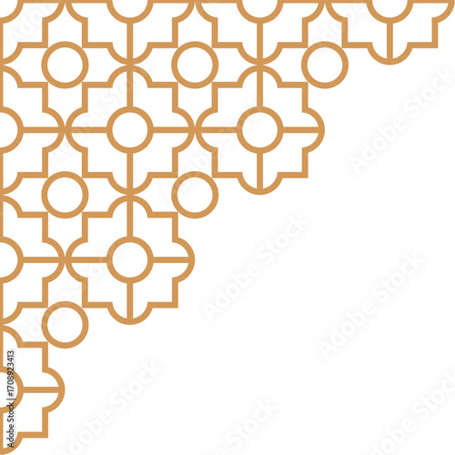 Circular Segment Arrangement for corner decoration
