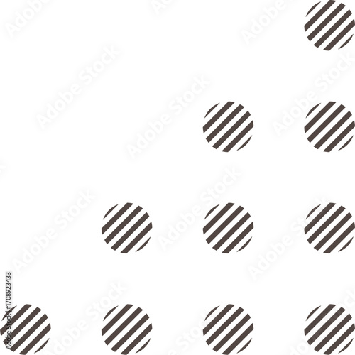 Circular Segment Arrangement for corner decoration
