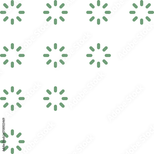 Circular Segment Arrangement for corner decoration