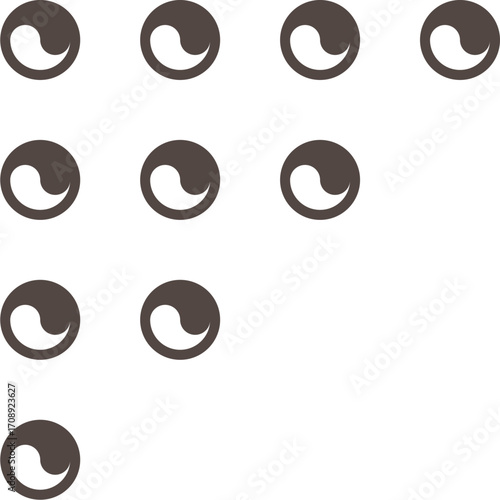 Circular Segment Arrangement for corner decoration