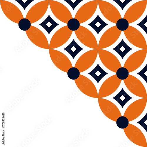 Circular Segment Arrangement for corner decoration