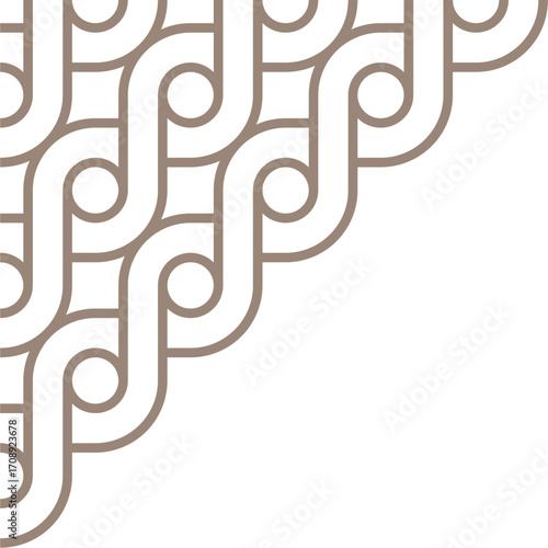 Circular Segment Arrangement for corner decoration