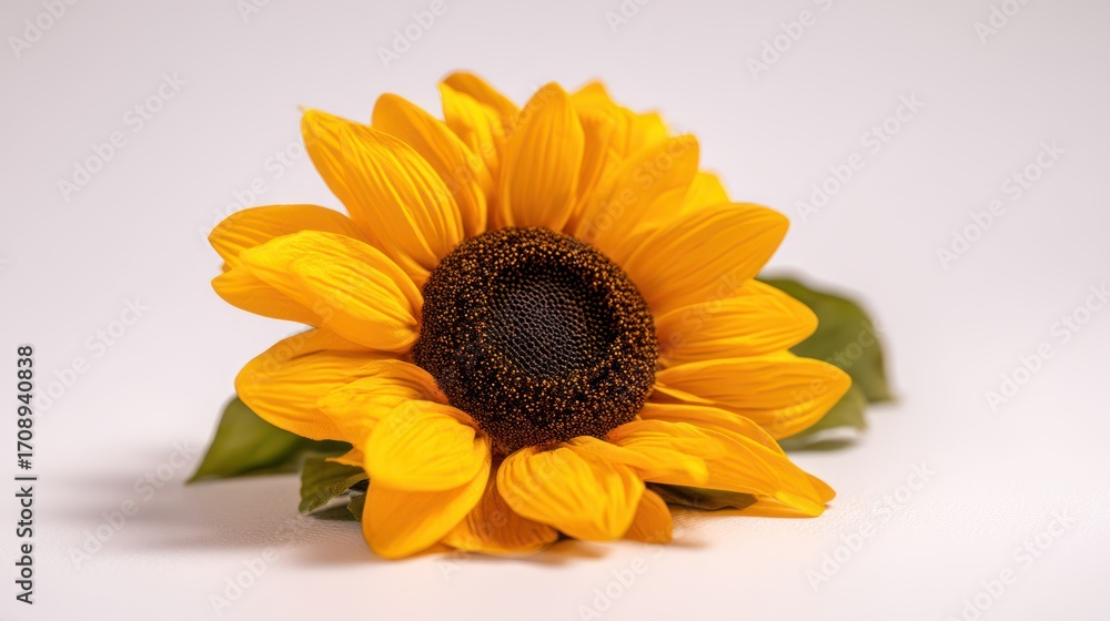 Obraz premium Single sunflower closeup