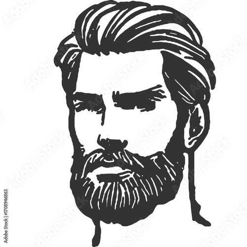 Lasting Scars of the Mind Vintage Illustration Vector