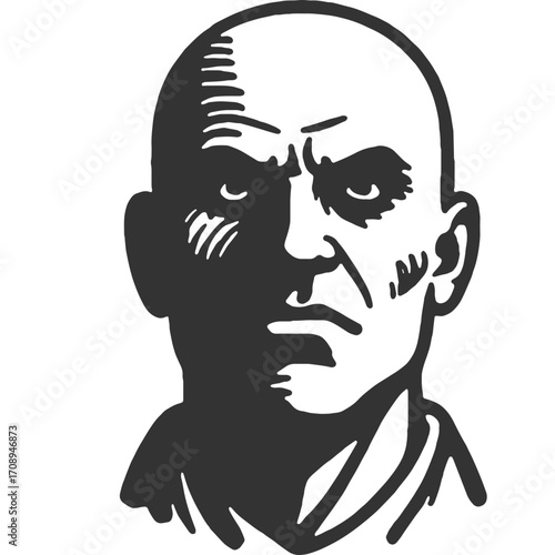 Lasting Scars of the Mind Vintage Illustration Vector