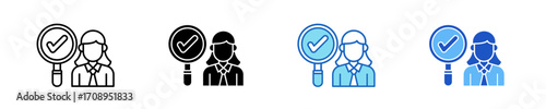 Audit  Icon Set Multiple Style Collection
