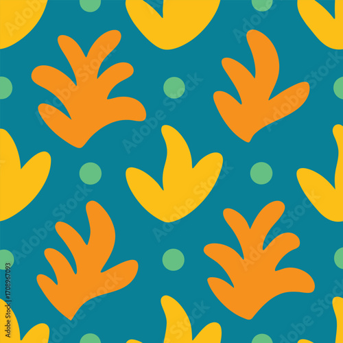 Irregular Hand Drawn Seamless Pattern for Modern Prints and Backgrounds