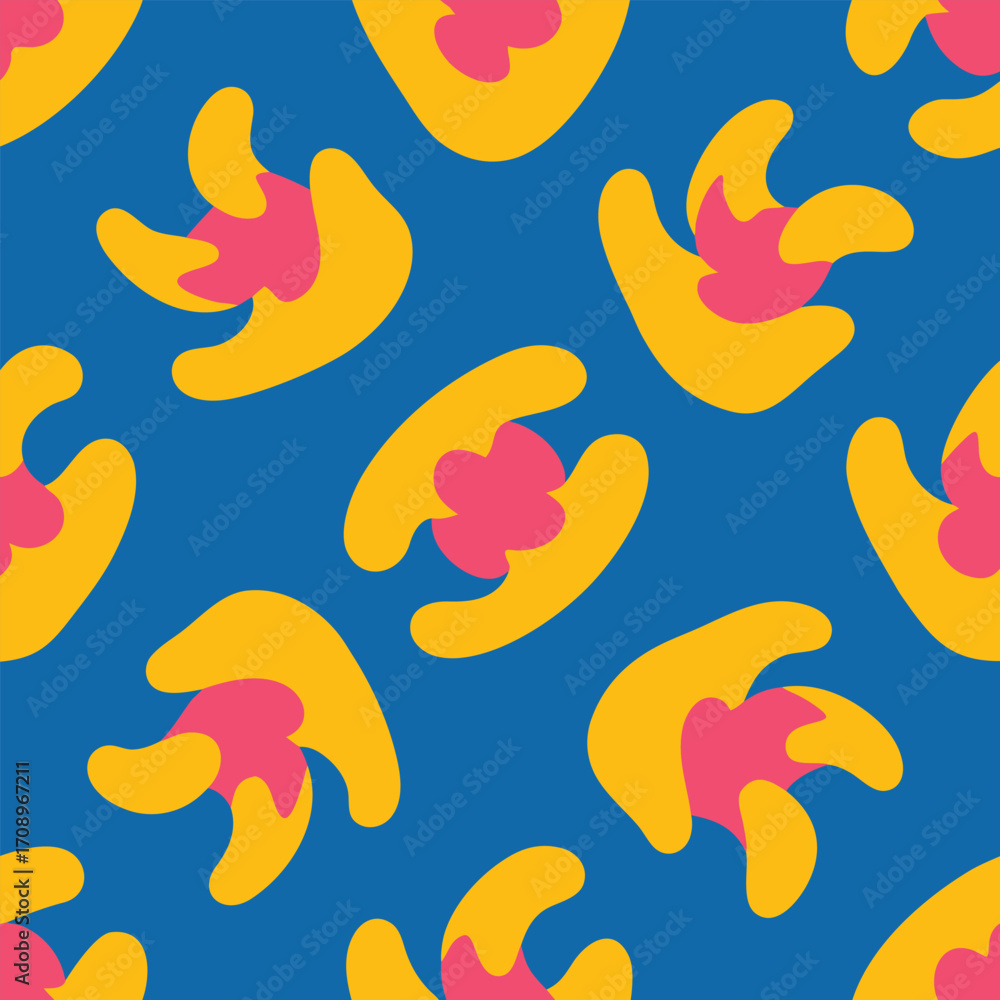 Naklejka premium Irregular Hand Drawn Seamless Pattern for Modern Prints and Backgrounds