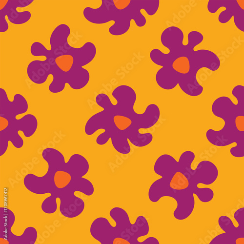 Irregular Hand Drawn Seamless Pattern for Modern Prints and Backgrounds