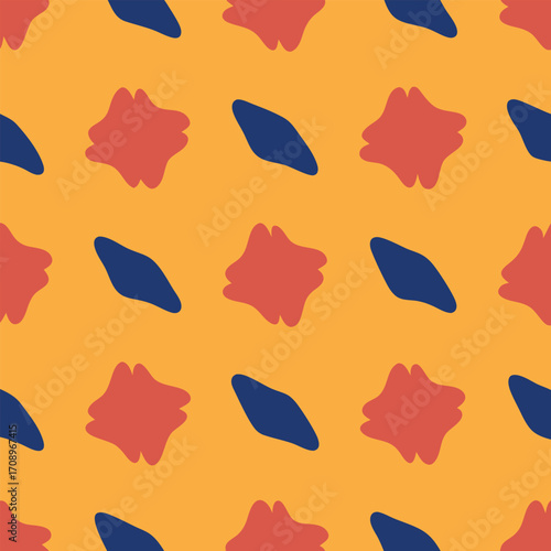 Irregular Hand Drawn Seamless Pattern for Modern Prints and Backgrounds