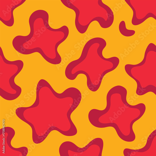 Irregular Hand Drawn Seamless Pattern for Modern Prints and Backgrounds