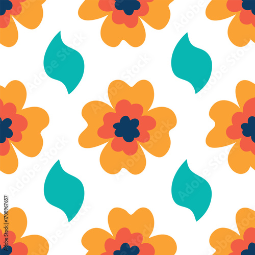 Irregular Hand Drawn Seamless Pattern for Modern Prints and Backgrounds