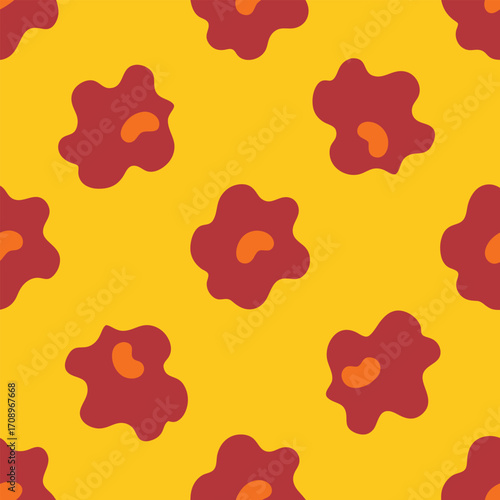 Irregular Hand Drawn Seamless Pattern for Modern Prints and Backgrounds