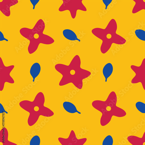 Irregular Hand Drawn Seamless Pattern for Modern Prints and Backgrounds