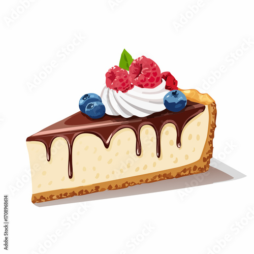 Käsekuchen mit Waldbeeren