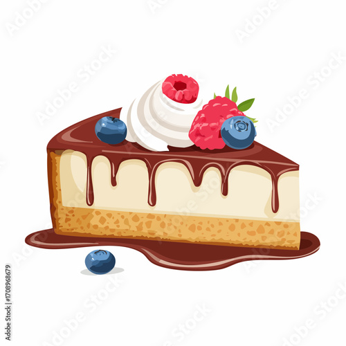 Käsekuchen mit Waldbeeren