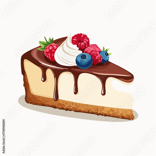 Käsekuchen mit Waldbeeren
