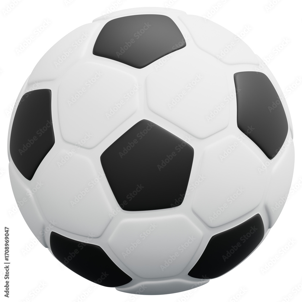 Obraz premium 3D Soccer Ball Icon