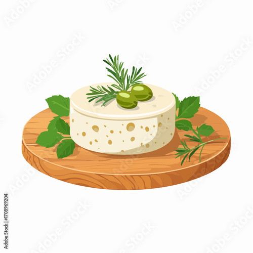 Käse mit Oliven