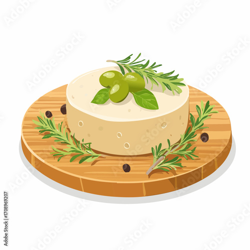 Käse mit Oliven