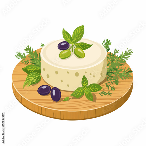 Käse mit Oliven
