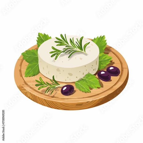 Käse mit Oliven