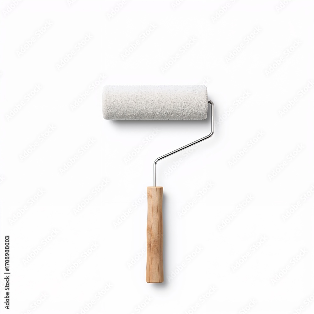 Obraz premium paint roller isolated on white