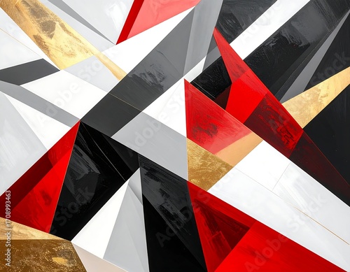 Abstract geometric shapes in vibrant colors (4)