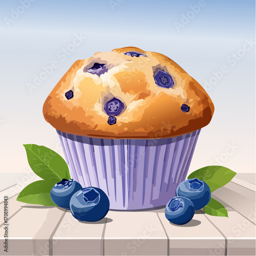 Blaubeermuffin