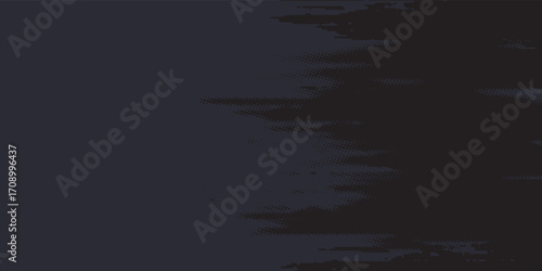 Black halftone dots blue color pattern gradient grunge texture background. Dot pop art comic sport style vector illustration.