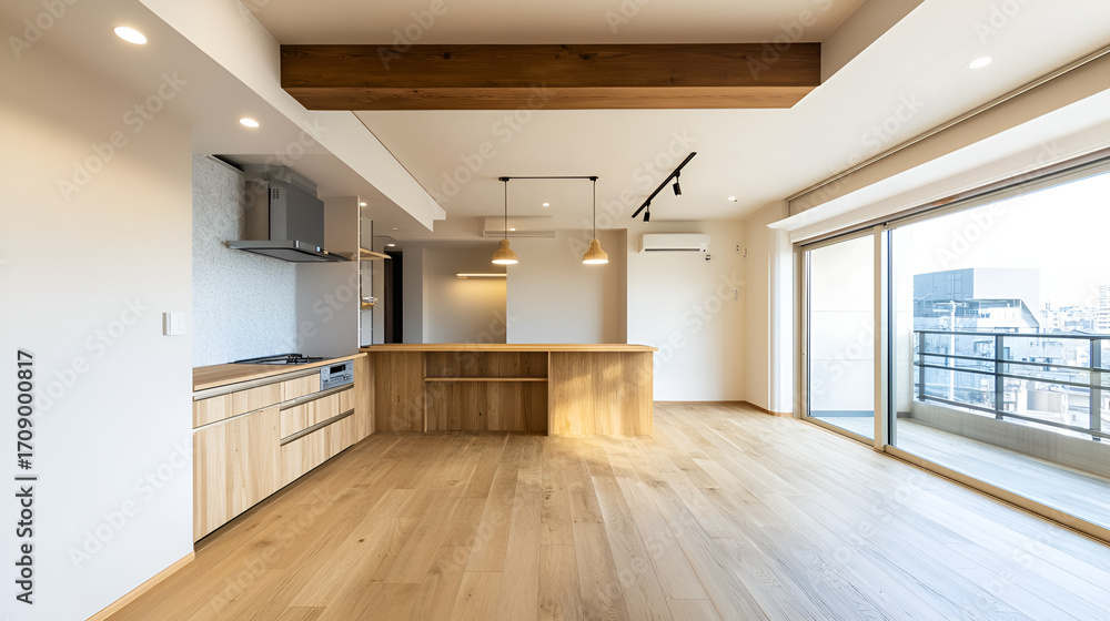 Naklejka premium Beautiful interior design, very well decorated house