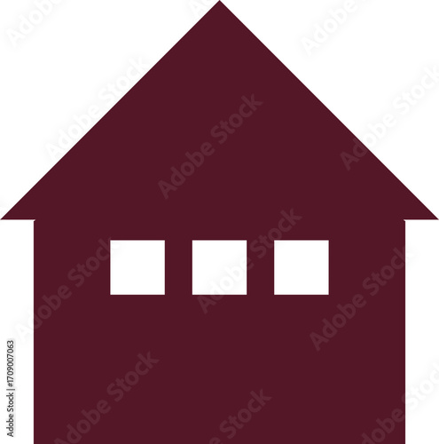 Simple House Home Icon Silhouette