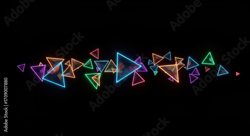 Abstract triangles background