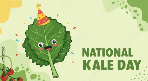 Vector illustration National kale day