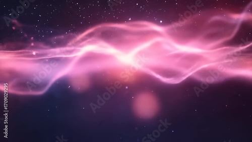 Abstract nebula of swirling pink and purple hues