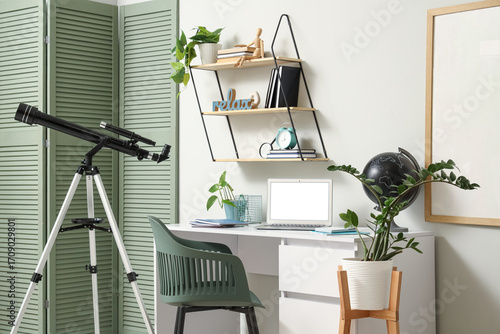 Interior of office with inv...