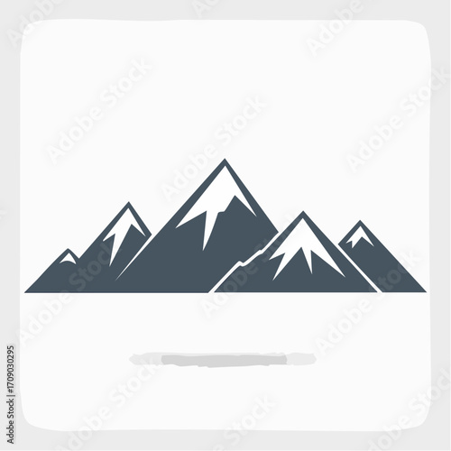 Minimalist Mountain Peak