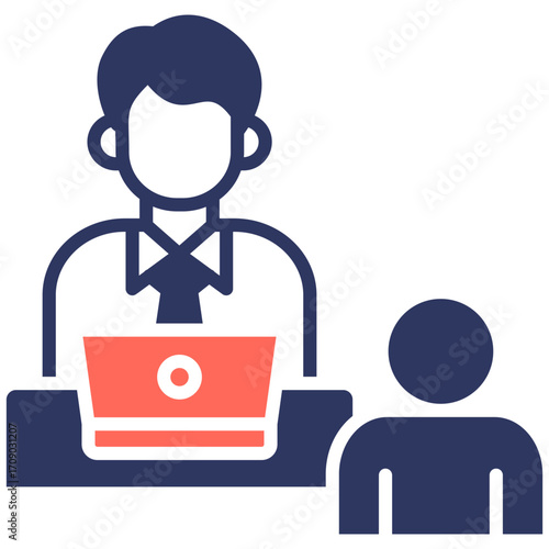 Coaching Session glyph color icon