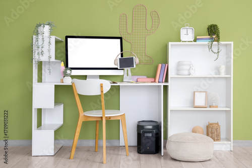 Interior of office with inv...