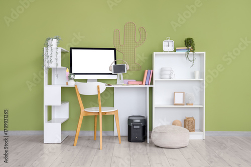Interior of office with inv...