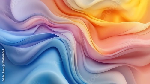Abstract wavy flowing colors