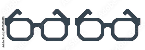 A modern rectangular eyeglasses, perfect for optometry, vision care, or a fashion eyewear brand