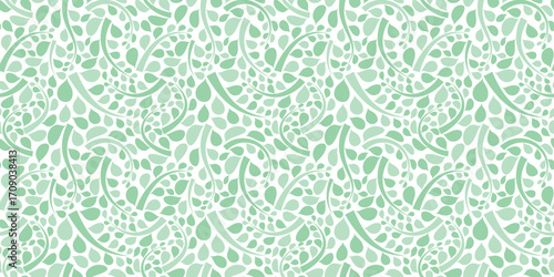 Organic motif, botanical motif background. Seamless pattern.Vector.スタイリッシュな有機的パターン