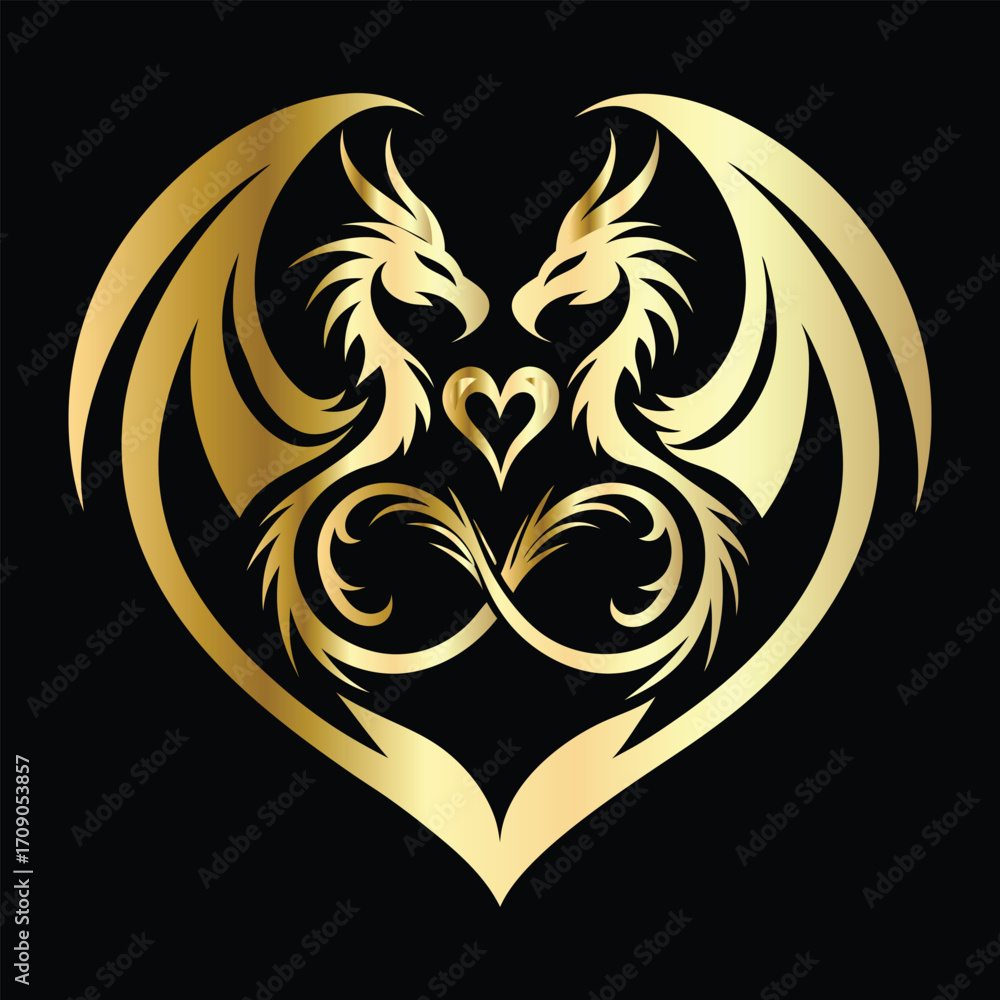 Obraz premium phoenix head logo design vector template. Luxury heraldic phoenix symbol. Phoenix Bird Wings Logo Design Template.