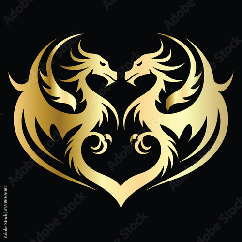 
phoenix head logo design vector template. Luxury heraldic phoenix symbol. Phoenix Bird Wings Logo Design Template.