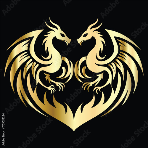 
phoenix head logo design vector template. Luxury heraldic phoenix symbol. Phoenix Bird Wings Logo Design Template.