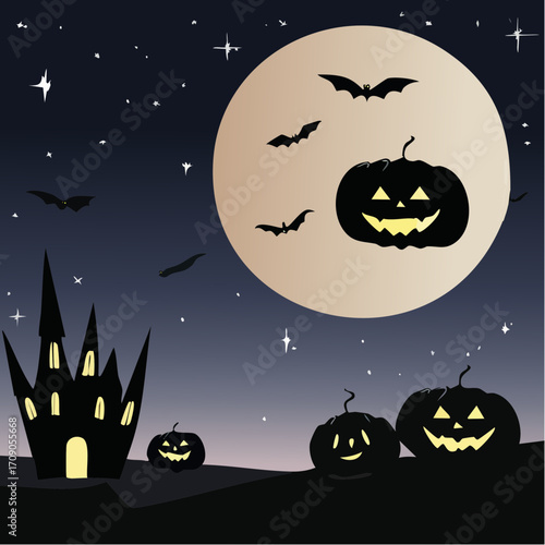 Halloween in Space – Surreal Cosmic Holiday Scene