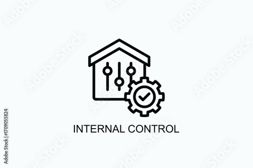Internal Control Icon Or Logo Isolated Vector Illustration