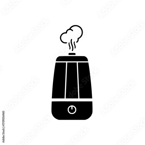 Humidifier with Steam Icon Vector