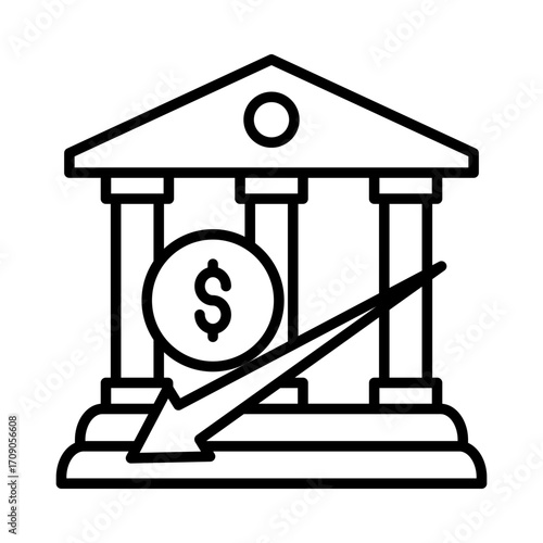 economic downturn icon